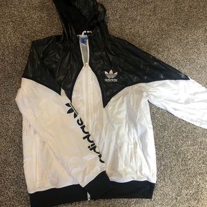 Men’s Adidas Windbreaker Zip Up Jacket